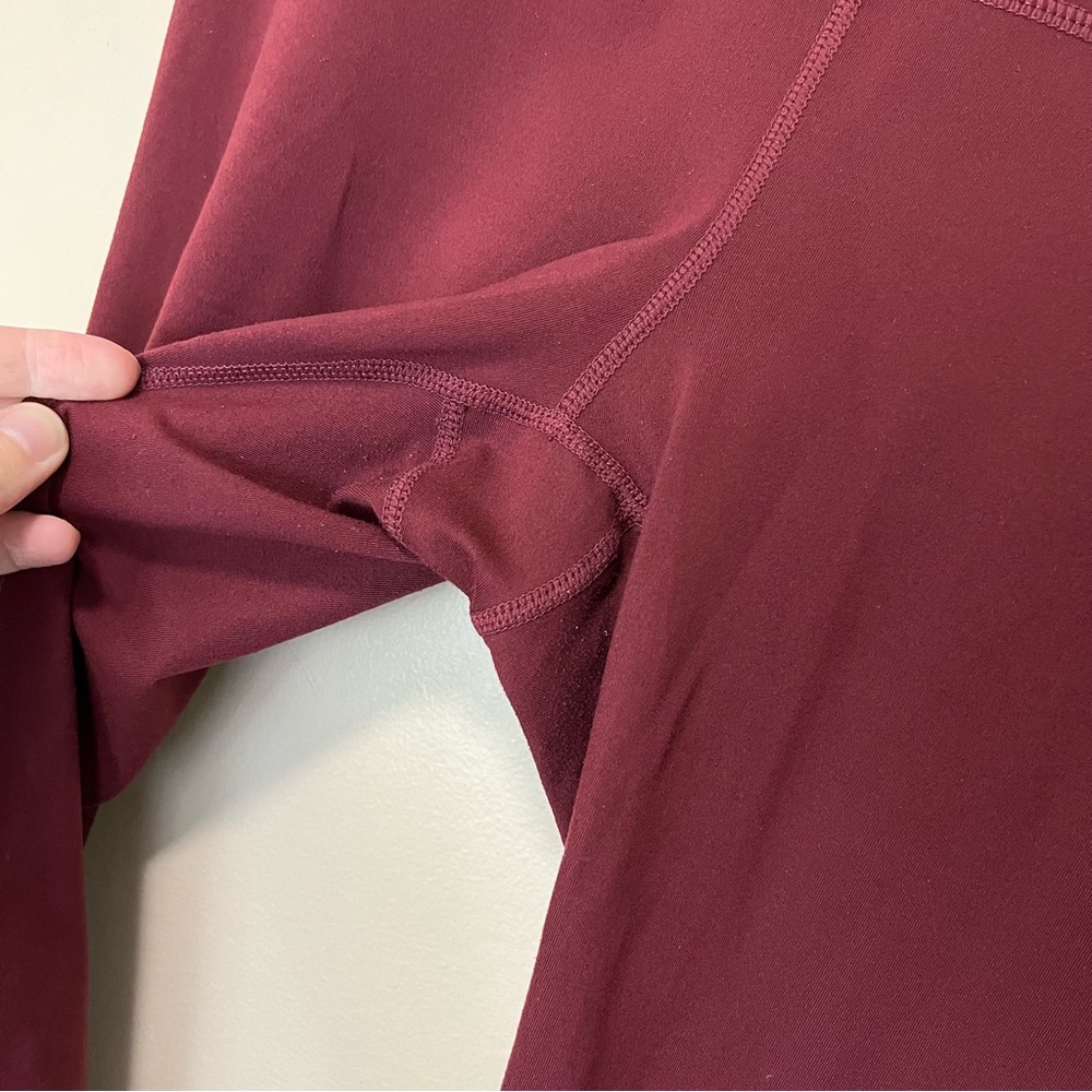 Zella Maroon Cropped Legging - Picture 4 of 13